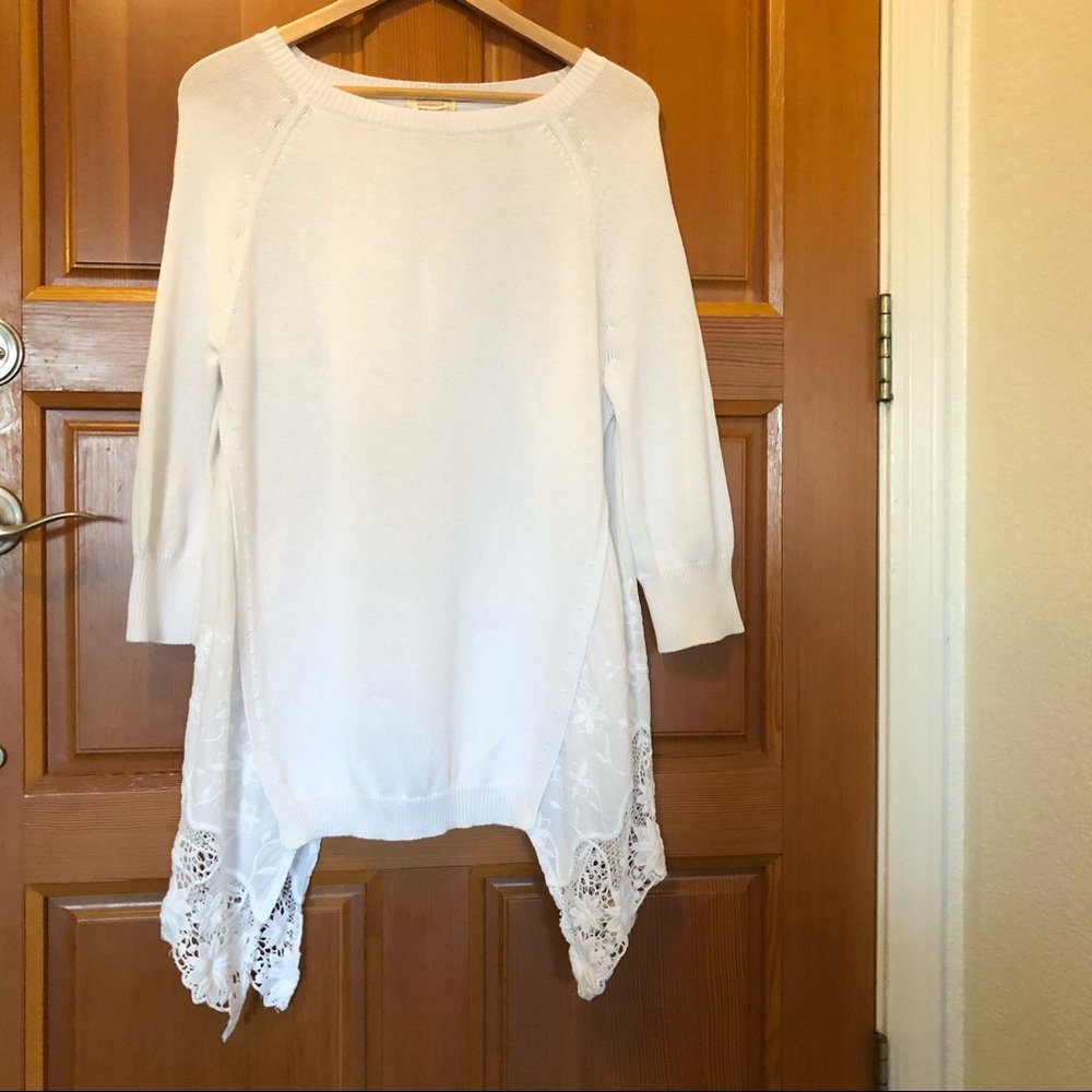 Sundance Over The Moon Linen Embroidered Tunic Top